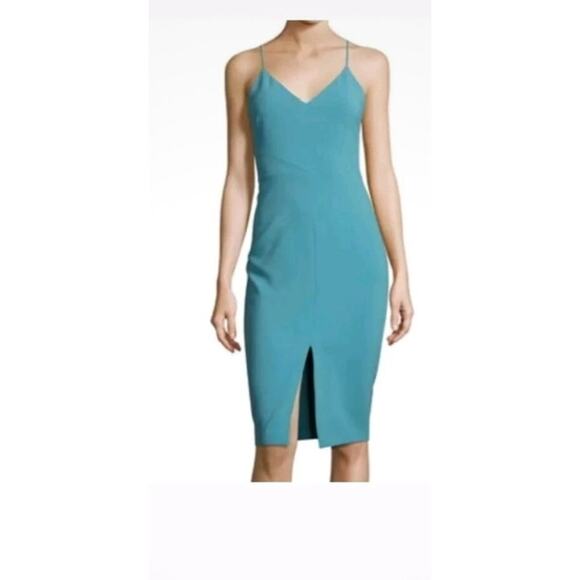 LIKELY Brooklyn front slit dress Size 2 in Sea Breeze - Picture 3 of 8
